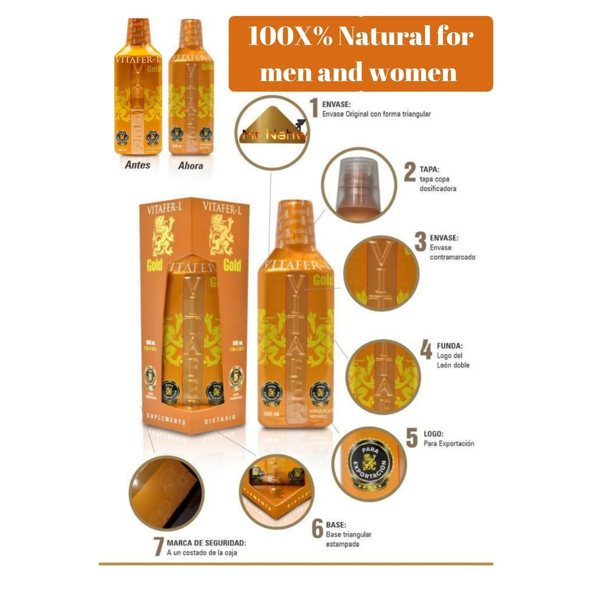 Vitafer Gold Multivitamin Enhancer for Men & Women